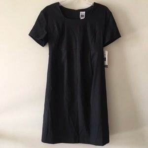 Black Tie-back Midi Maternity Dress